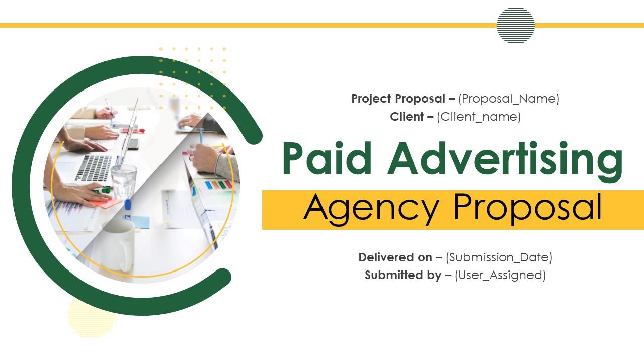 Paid Advertising Agency Proposal Powerpoint Presentation Slides Slide01