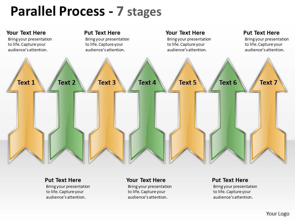 Parallel Process 7 stages 11 | Presentation PowerPoint Diagrams | PPT ...