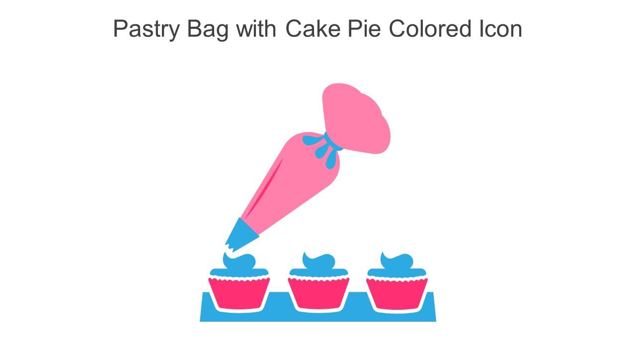 Pastry Bag With Cake Pie Colored Icon In Powerpoint Pptx Png And ...