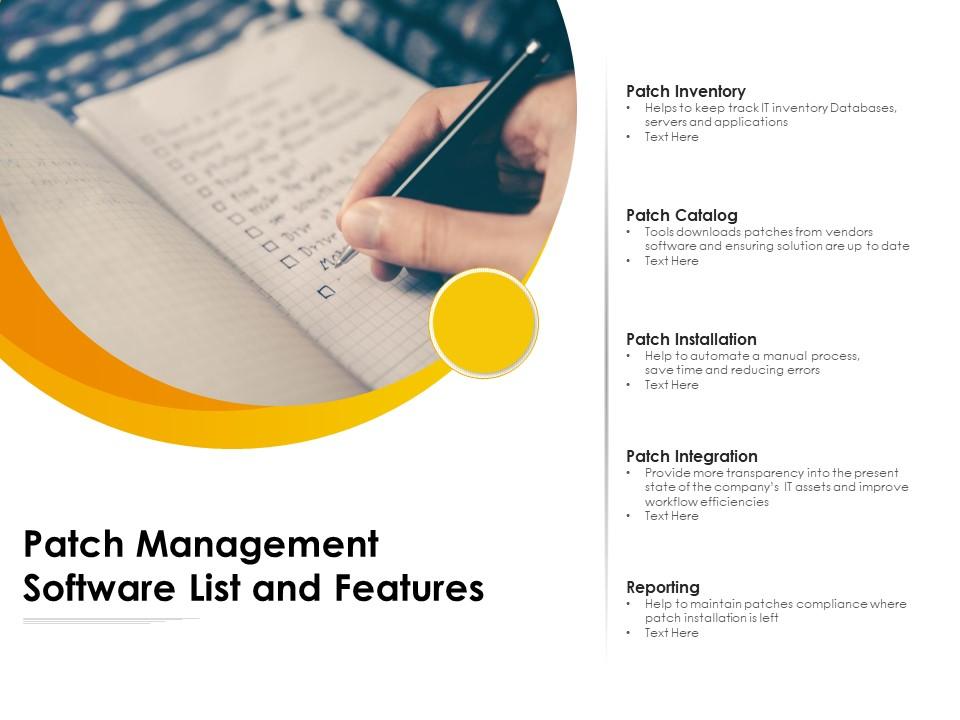 Patch Management Software List And Features