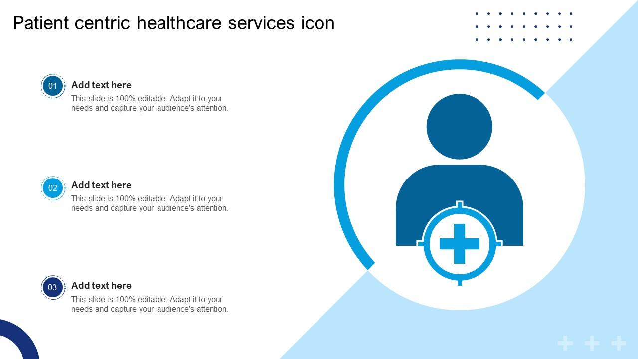 Patient Centric Healthcare Services Icon PPT Sample