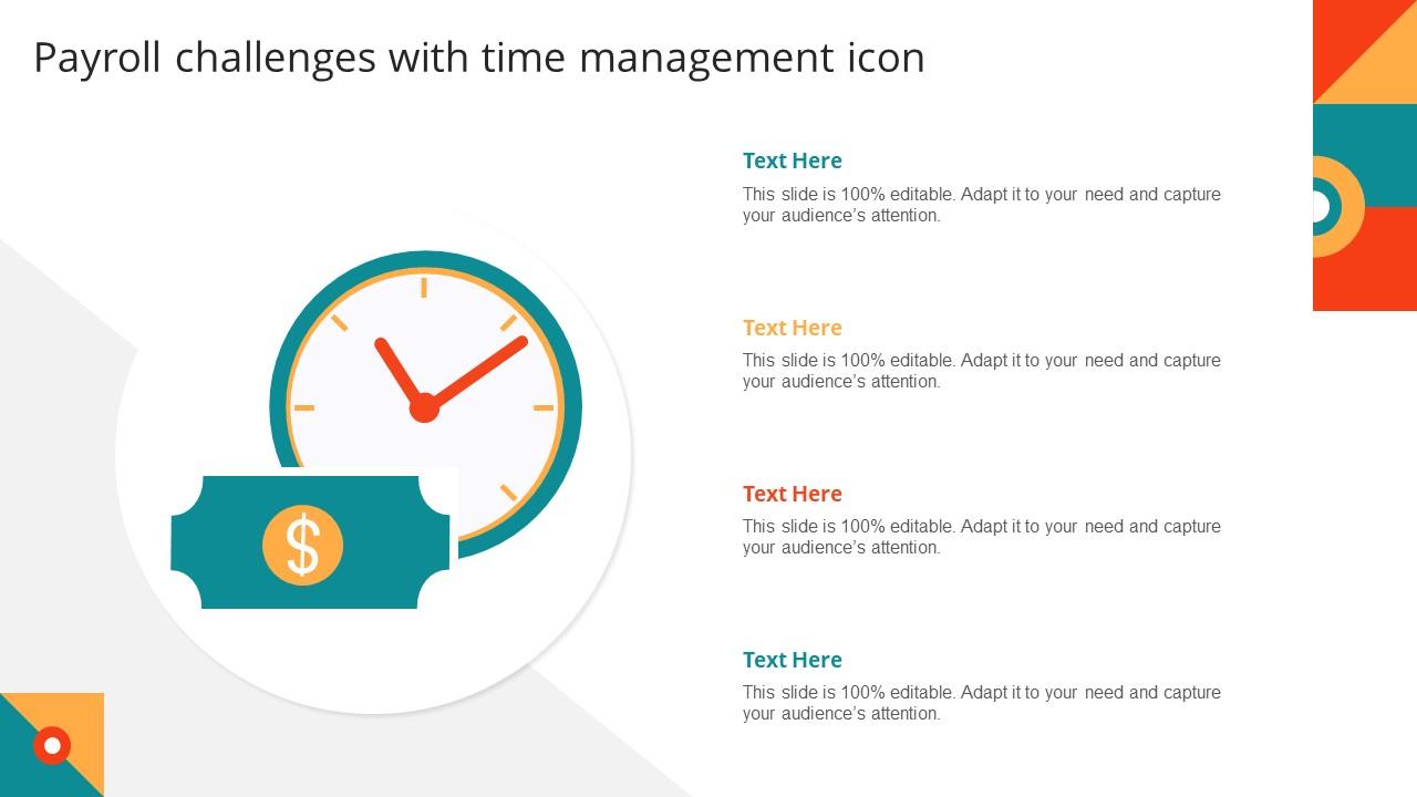 Payroll Challenges With Time Management Icon Slide01