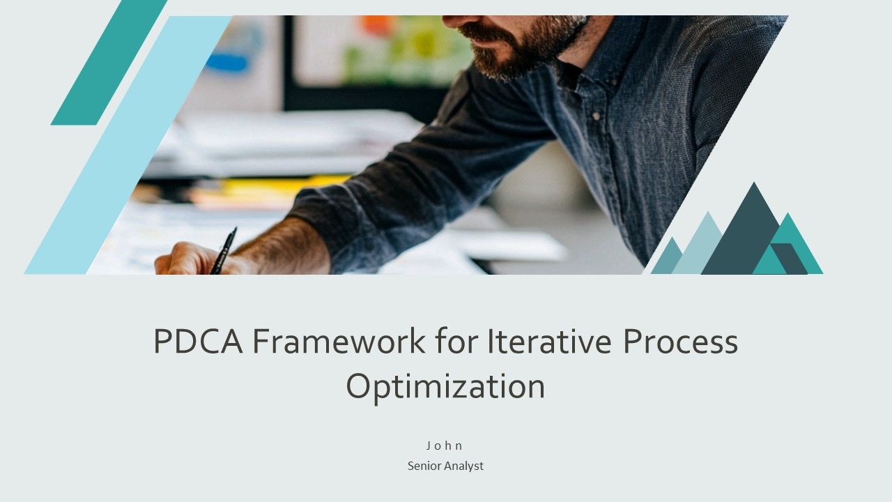 PDCA Framework For Iterative Process Optimization PPT Slides AT