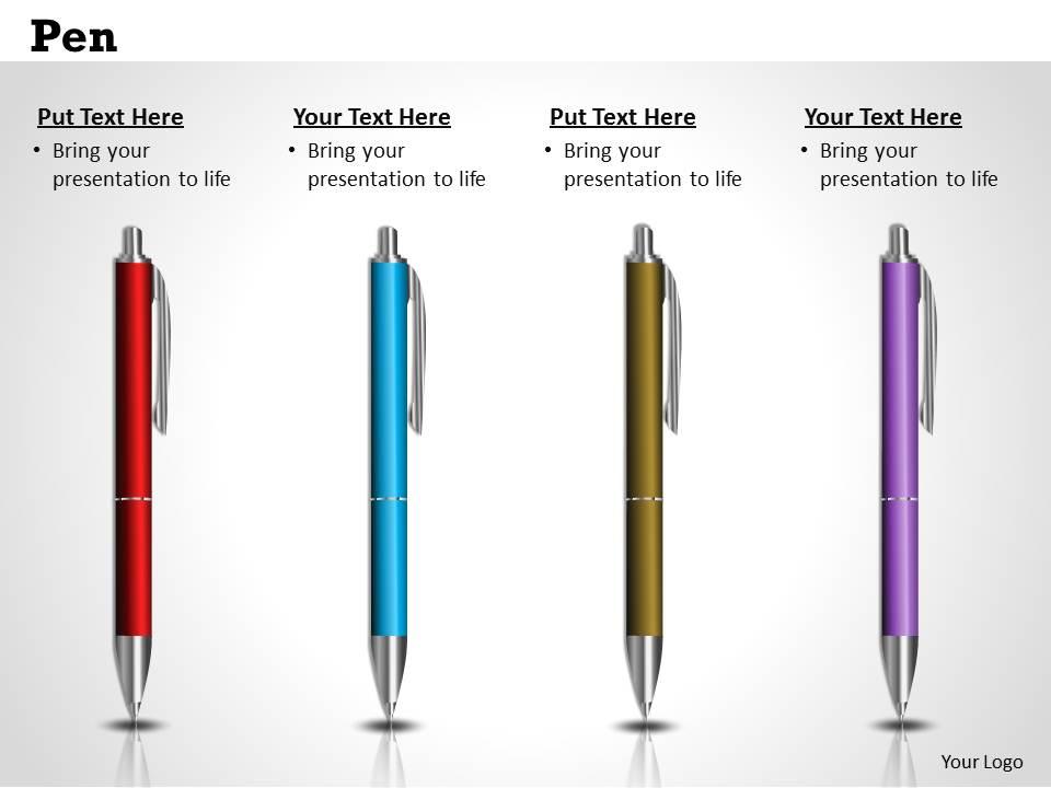 Pen Powerpoint Template Slide PowerPoint Presentation Designs Slide