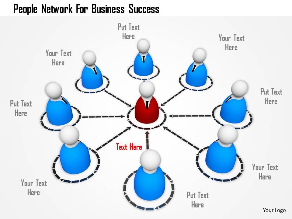 People network for business success image graphics for powerpoint Slide00