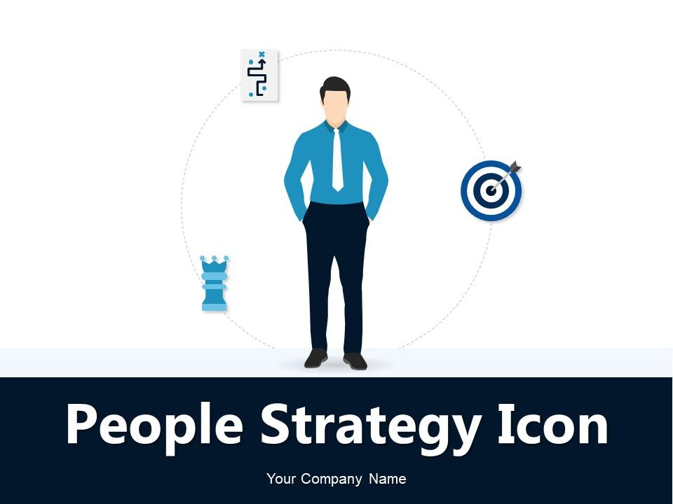 People Strategy Icon Argument Business Marketing Resource Management Growth
