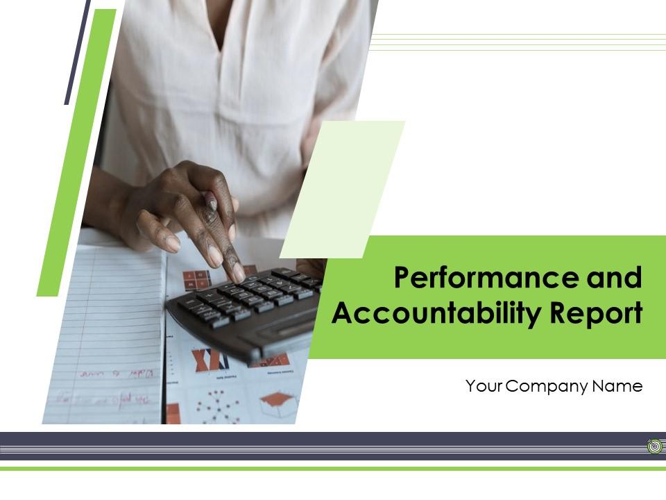 Performance and accountability report powerpoint presentation slides Slide01