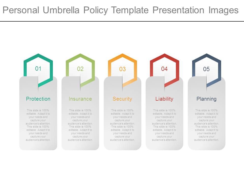 Personal umbrella policy template presentation images Slide00