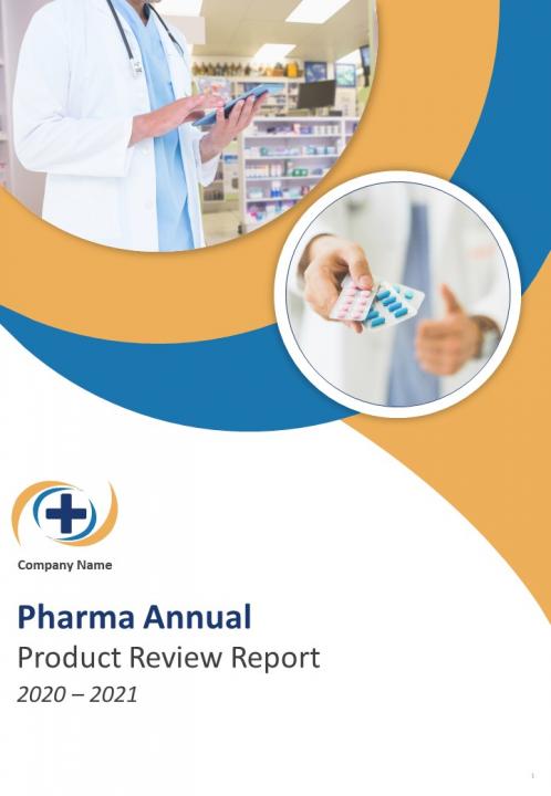 Pharma annual product review report template pdf doc ppt document report template Slide01