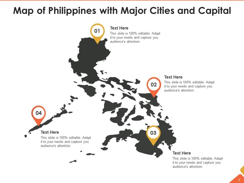 Philippines Map Demographic Information Region States Flag ...