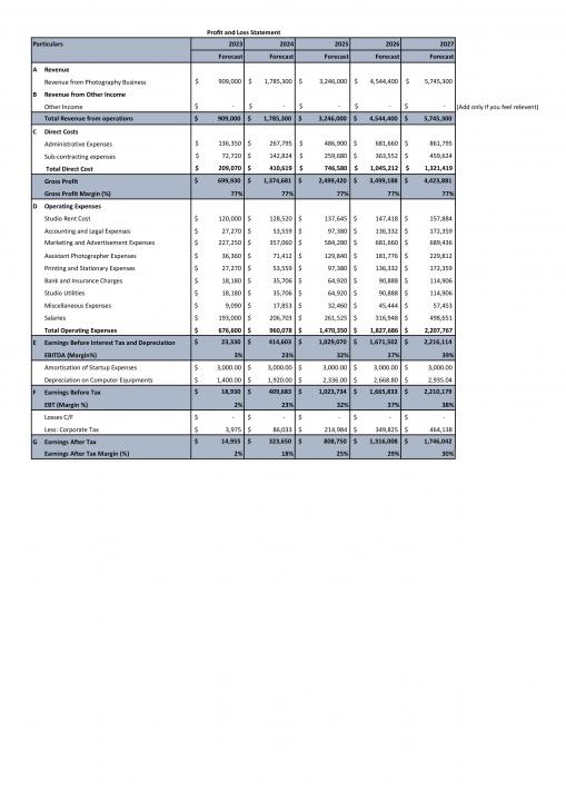 Photography Business Plan Pdf Word Document Slide05