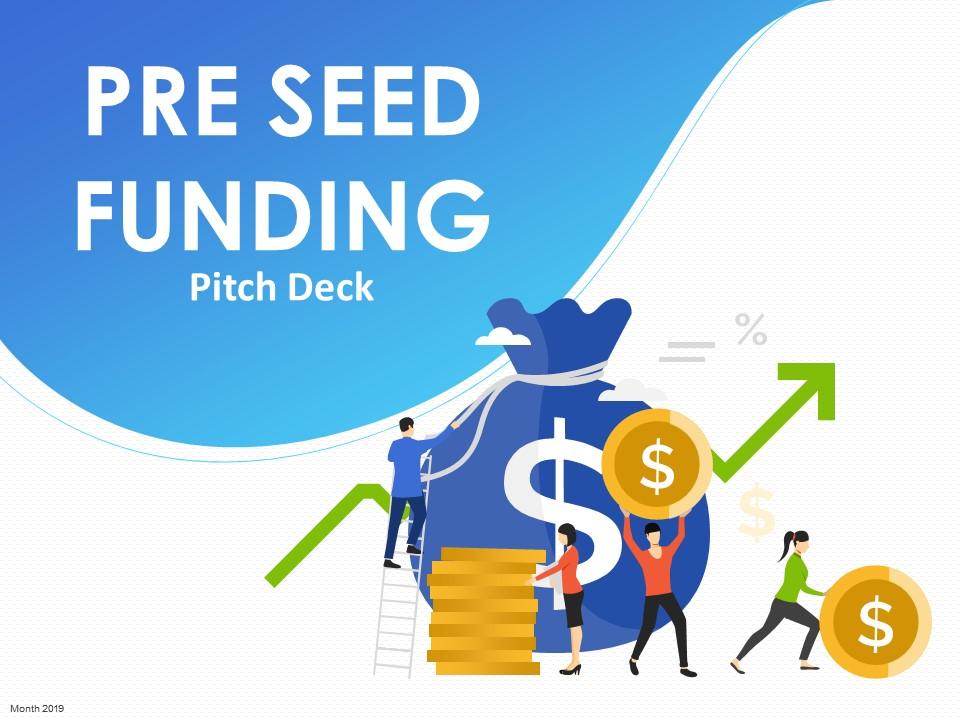 Pitch deck for pre seed funding powerpoint presentation slides Slide01