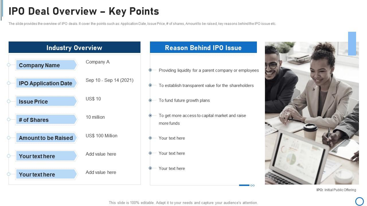 Pitchbook For Capital Funding Deal Ipo Deal Overview Key Points Pitchbook For Capital Funding Deal Ipo Deal Overview Key Points