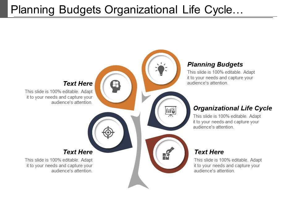 Planning budgets organizational life cycle personal business development Slide01