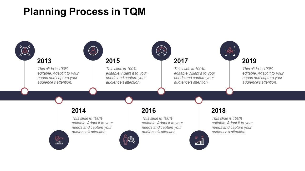 Planning process in tqm timelines roadmap ppt powerpoint presentation ideas portfolio Slide01