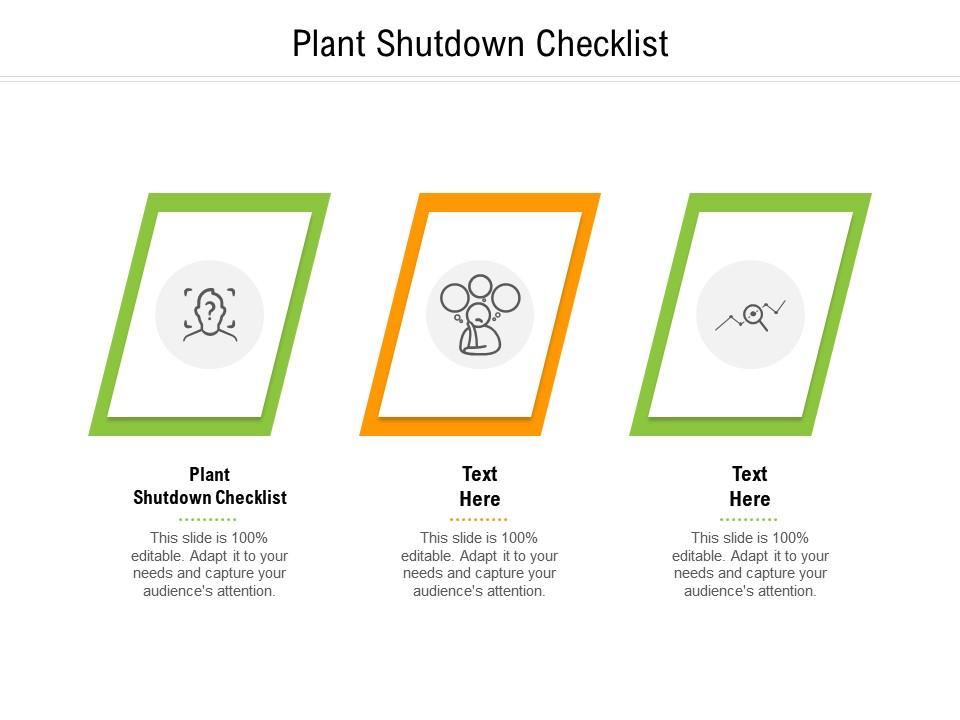 Plant Shutdown Checklist Ppt Powerpoint Presentation Model Graphics