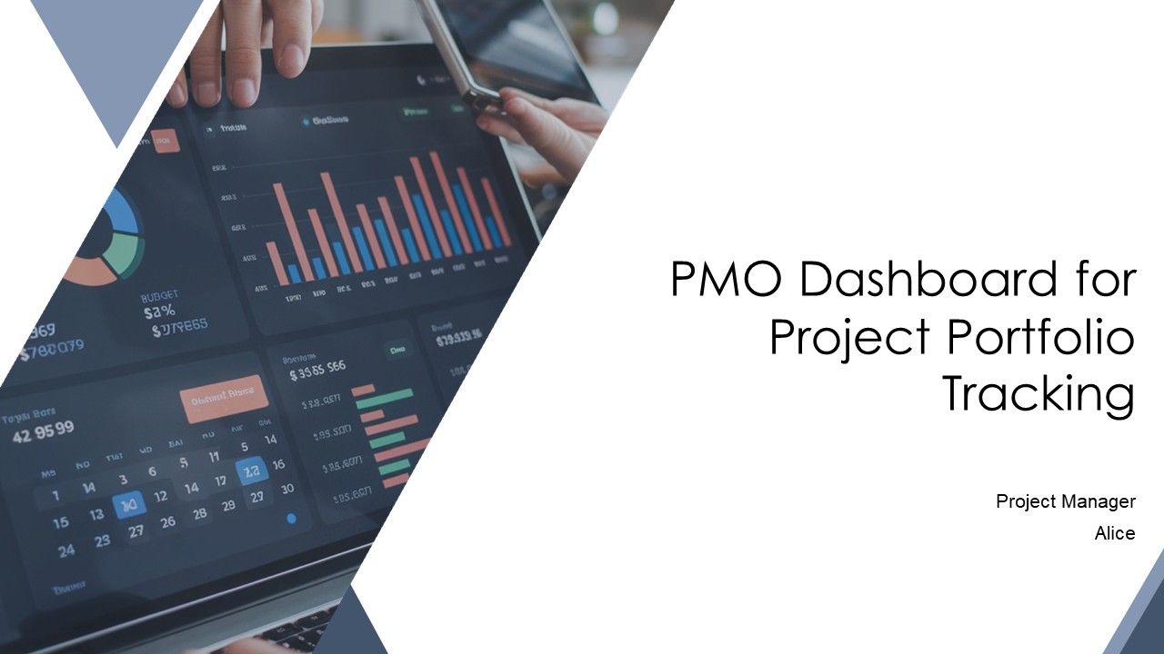 PMO Dashboard For Project Portfolio Tracking PPT Sample AT