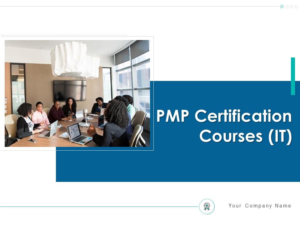 Pmp certification courses it powerpoint presentation slides Slide01