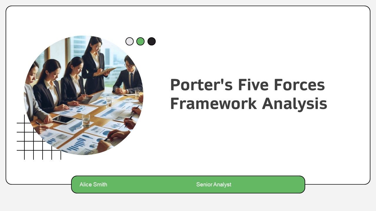 Porters Five Forces Framework Analysis PPT Template AT