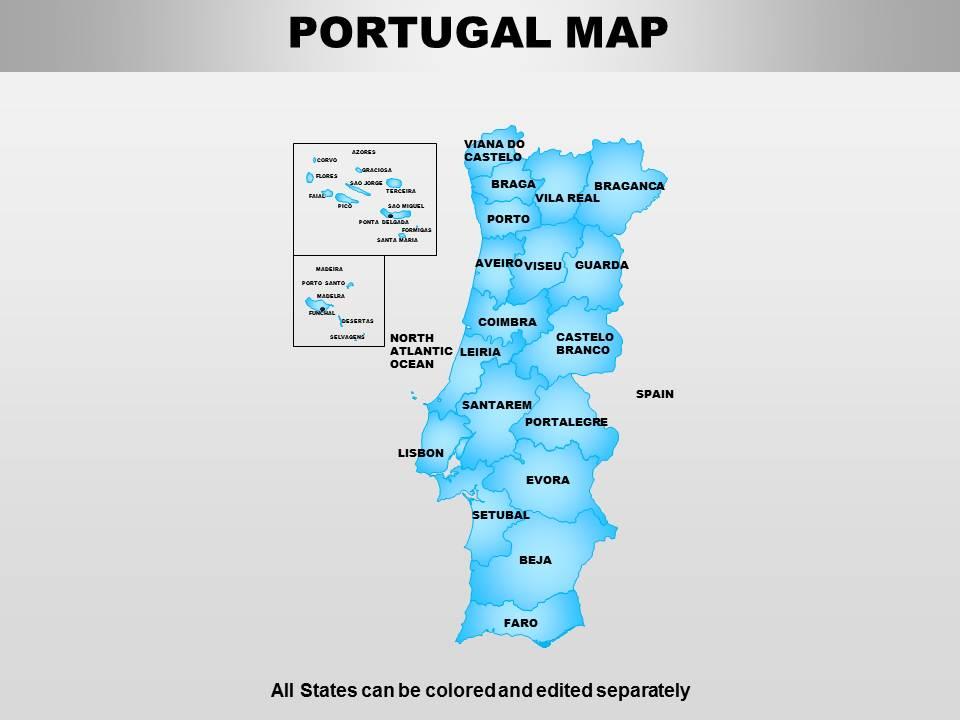 Portugal powerpoint maps Slide01