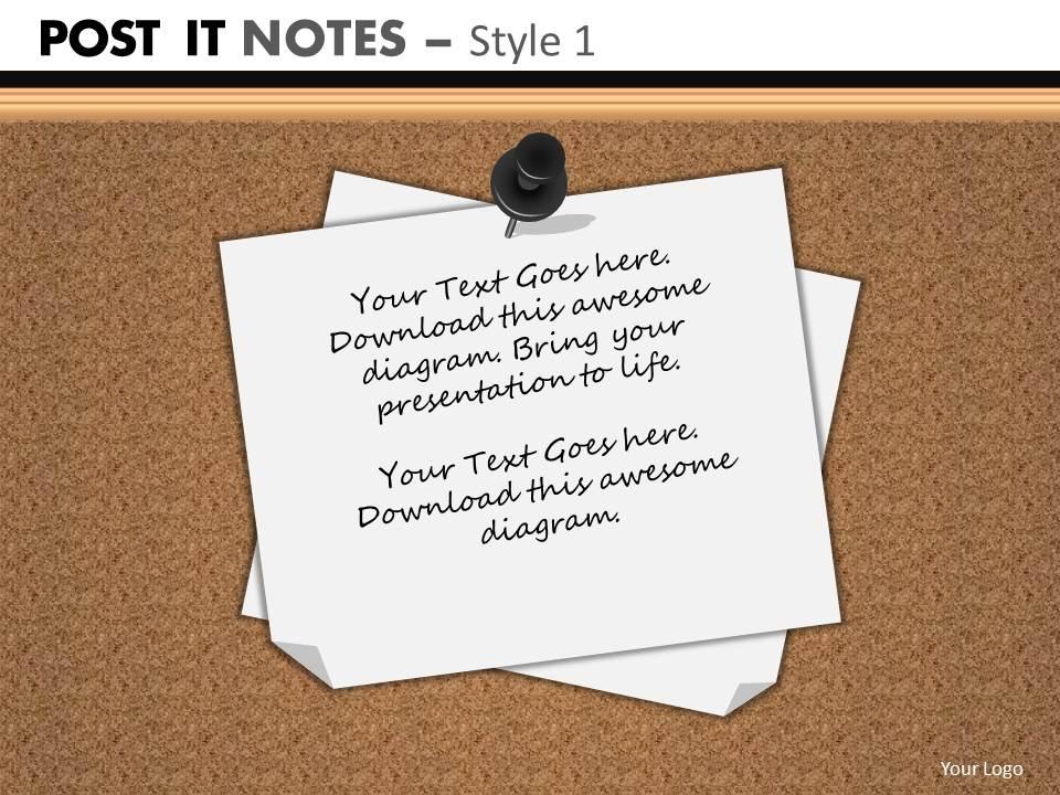 post it notes style 1 powerpoint presentation slides db PPT 5 ...