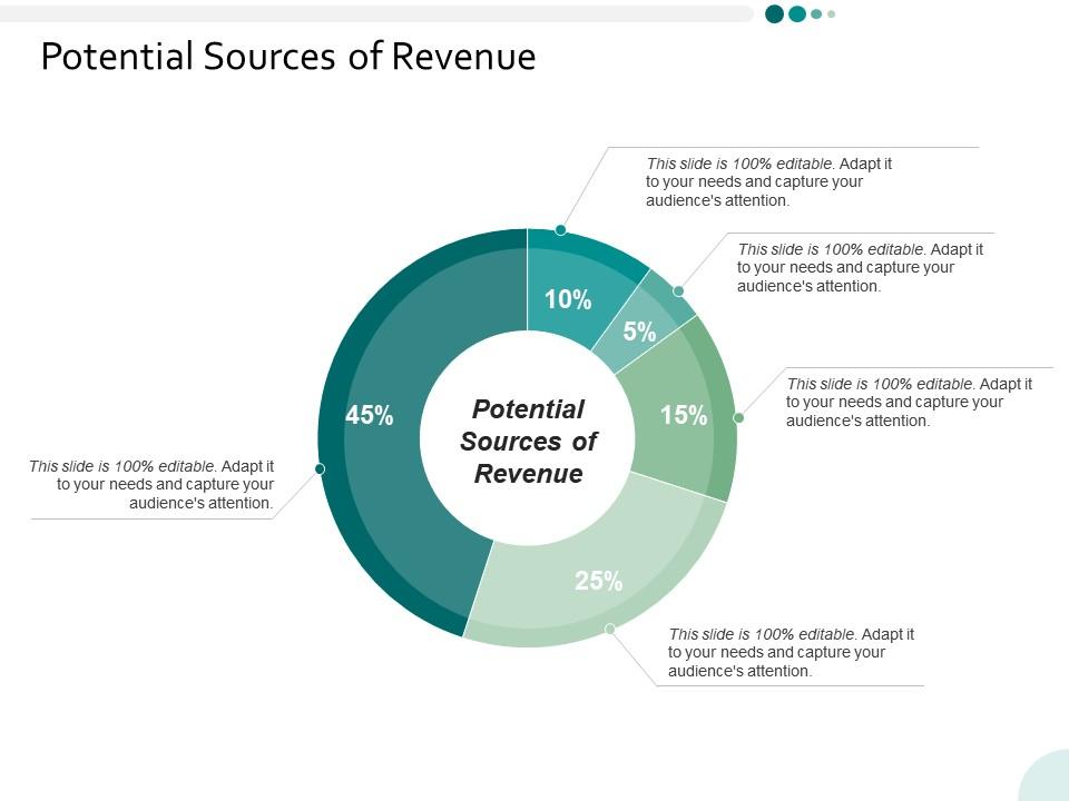 Potential sources of revenue ppt powerpoint presentation infographics show Slide01