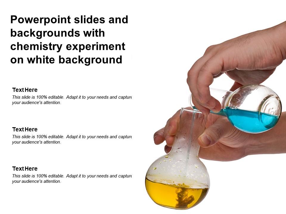 Powerpoint Slides And Backgrounds With Chemistry Experiment On White  Background | Presentation Graphics | Presentation PowerPoint Example |  Slide Templates