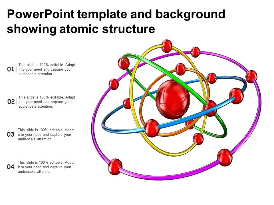 Powerpoint Template And Background Showing Atomic Structure | Presentation  Graphics | Presentation PowerPoint Example | Slide Templates