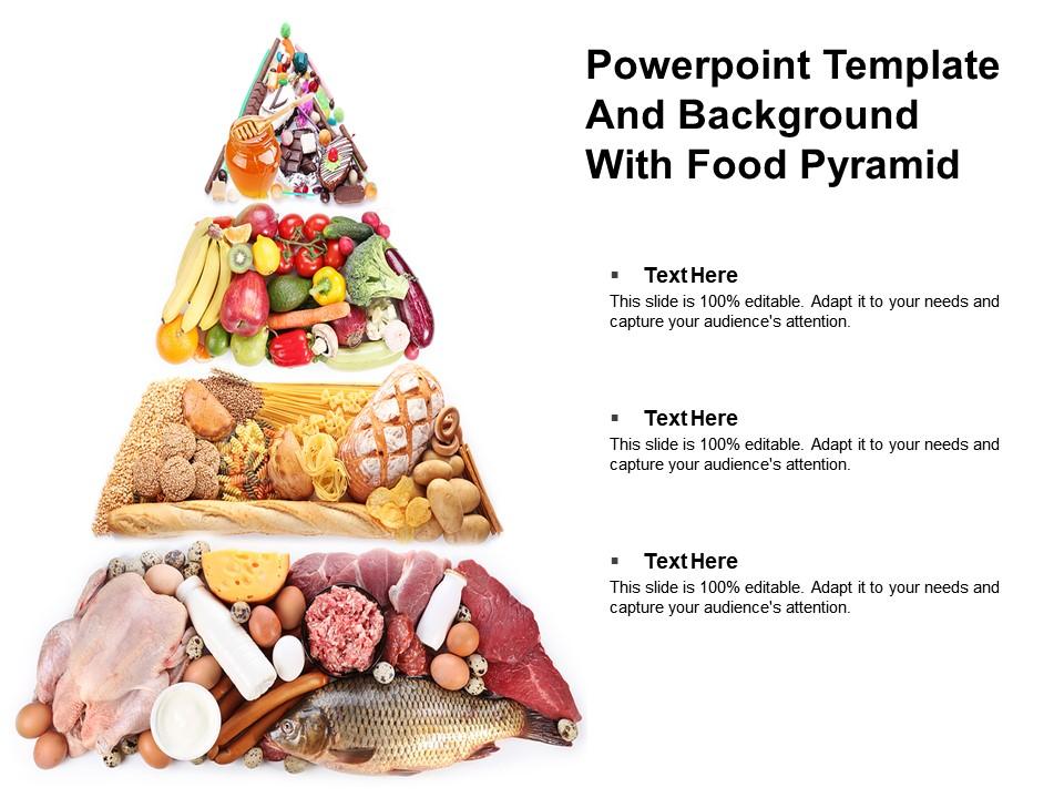 Powerpoint Template And Background With Food Pyramid | Presentation  Graphics | Presentation PowerPoint Example | Slide Templates