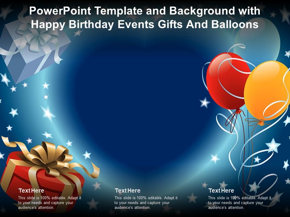 Giới thiệu sự kiện sinh nhật của bạn một cách vui vẻ và hoành tráng hơn với mẫu powerpoint đầy màu sắc. Hãy tìm hiểu và sử dụng mẫu powerpoint này để tạo ra một bữa tiệc sinh nhật đáng nhớ.