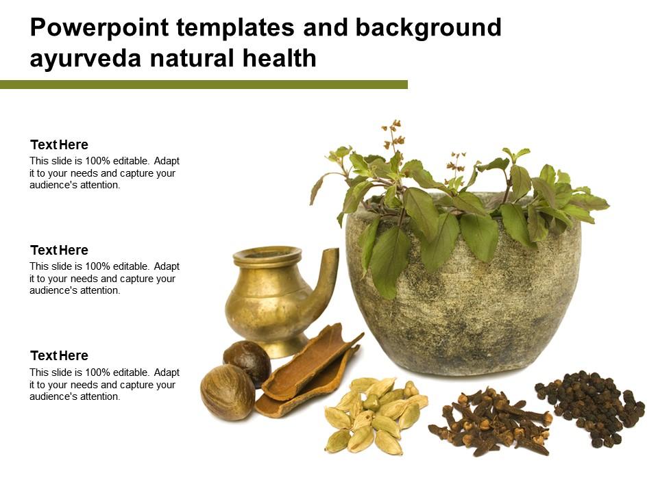 Powerpoint Templates And Background Ayurveda Natural Health | Presentation  Graphics | Presentation PowerPoint Example | Slide Templates