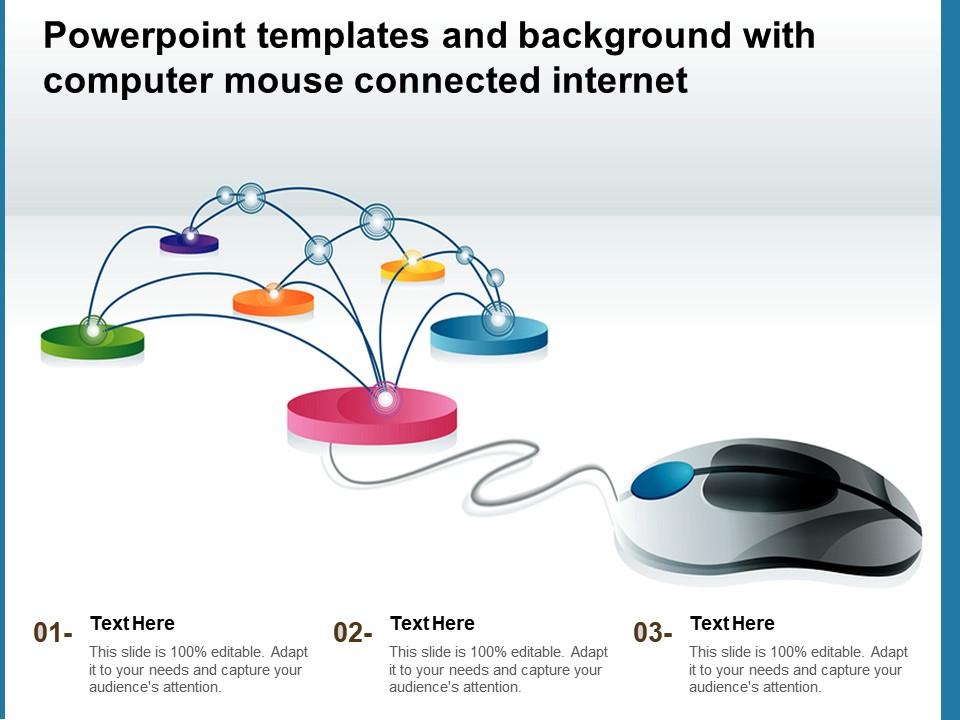 Powerpoint Templates And Background With Computer Mouse Connected