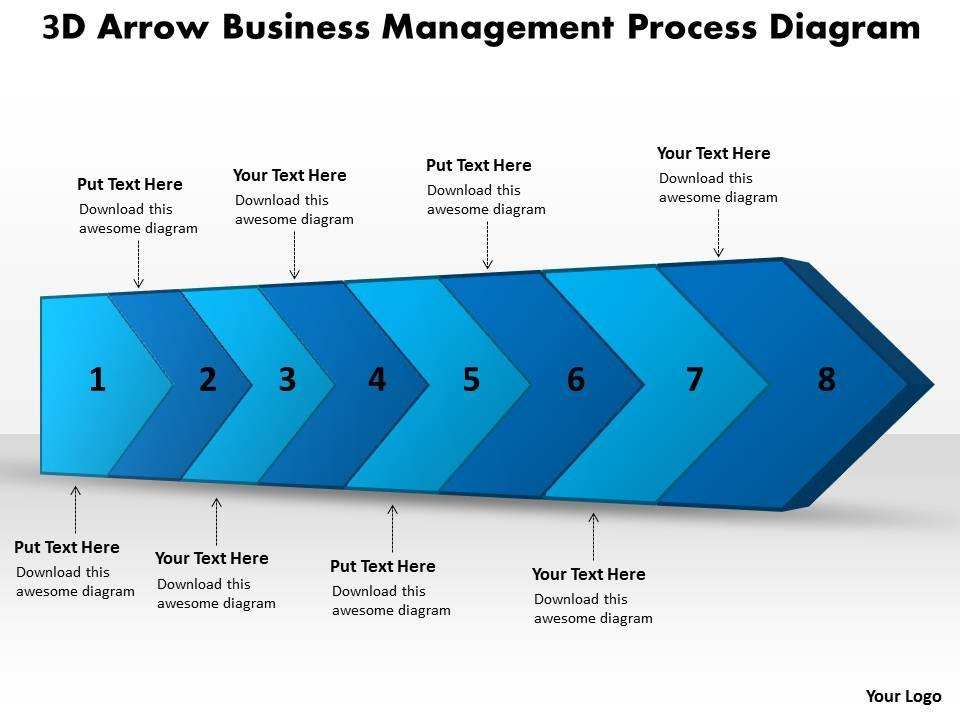 ppt_3d_arrow_business_management_process_diagram_powerpoint_templates_8_stages_Slide01