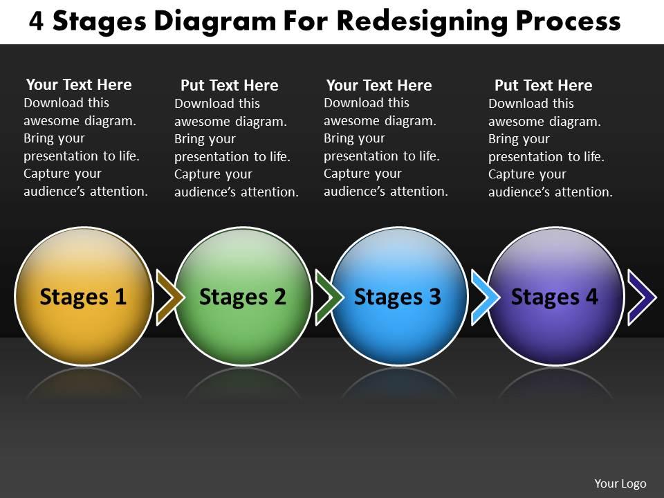 ppt_4_state_diagram_for_redesigning_process_business_powerpoint_templates_4_stages_Slide01