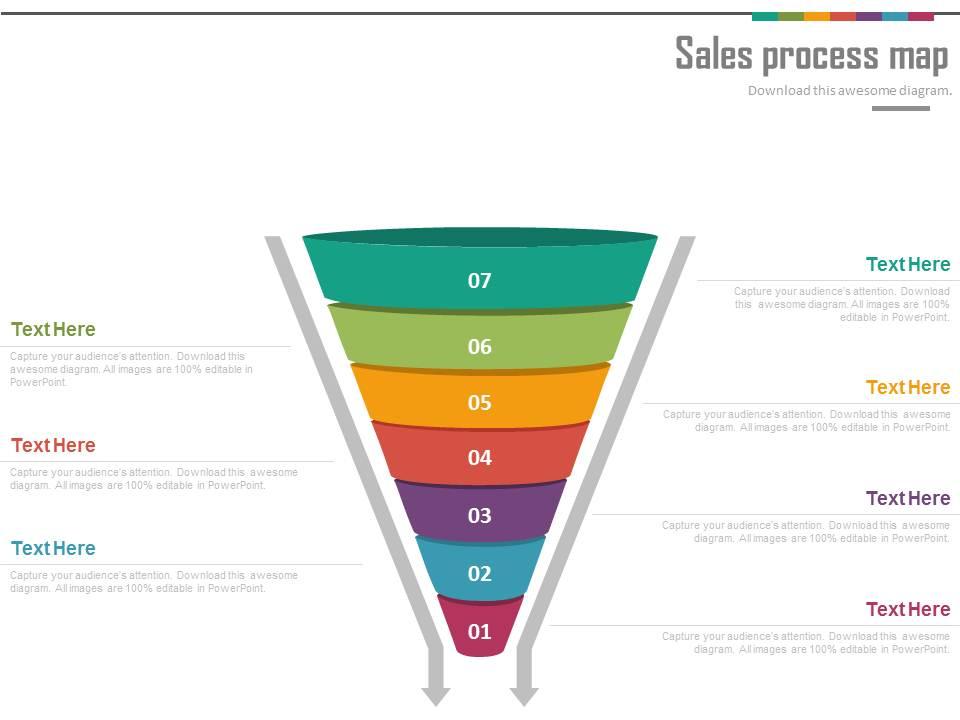 Ppts sales process funnel map for lead generation powerpoint slides Slide00