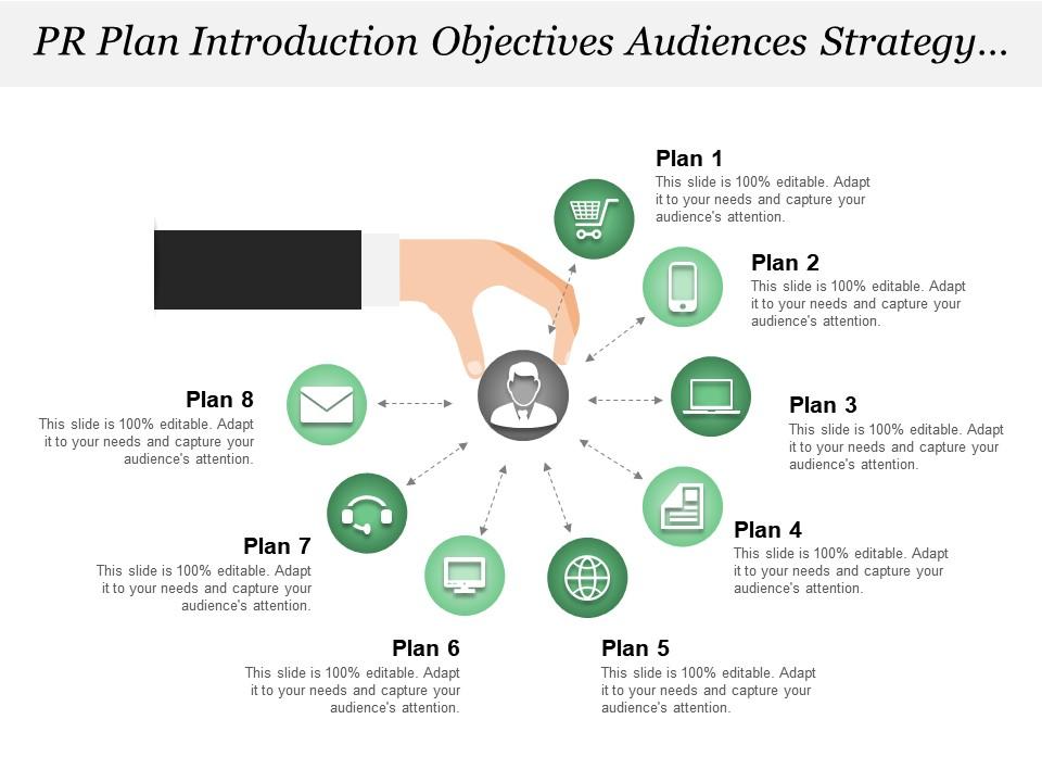 pr_plan_introduction_objectives_audiences_strategy_tactics_media_public_relations_Slide01