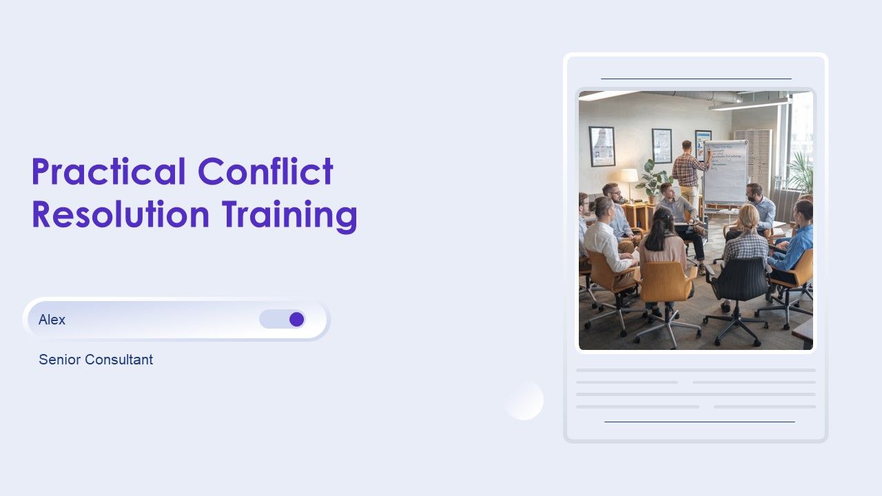 Practical Conflict Resolution Training PPT Demonstration AT
