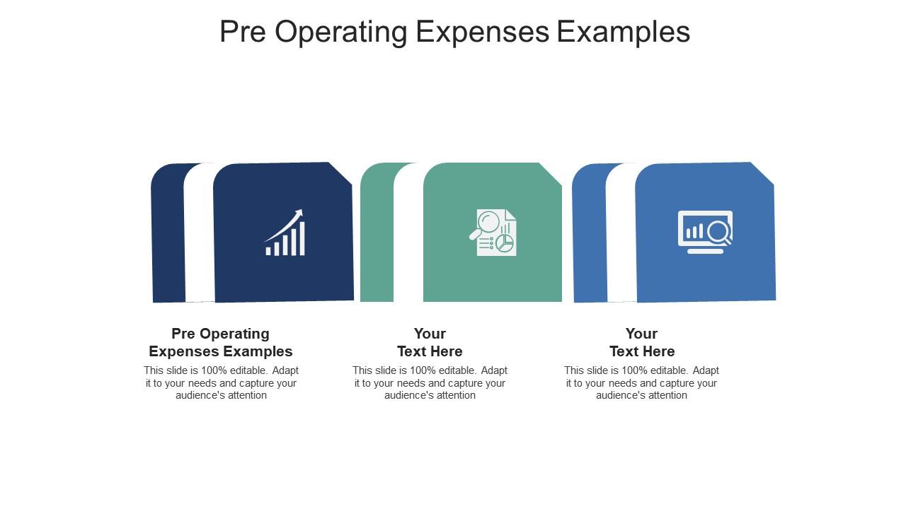 Pre Operating Expenses Examples Ppt Powerpoint Presentation Slides