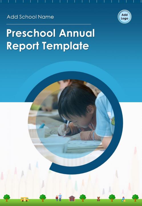 Preschool Annual Report Template Pdf Doc Ppt Document Report Template Slide01