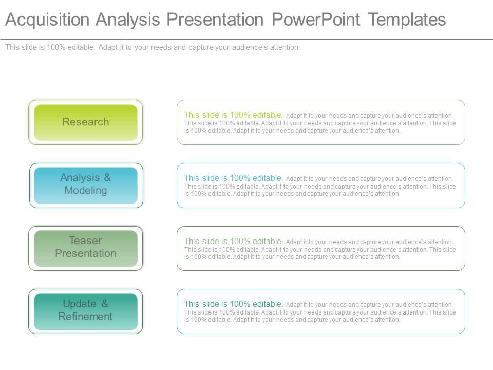 Present acquisition analysis presentation powerpoint templates Slide00