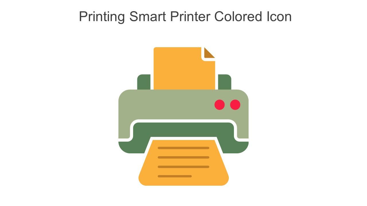 Printing Smart Printer Colored Icon In Powerpoint Pptx Png And Editable ...