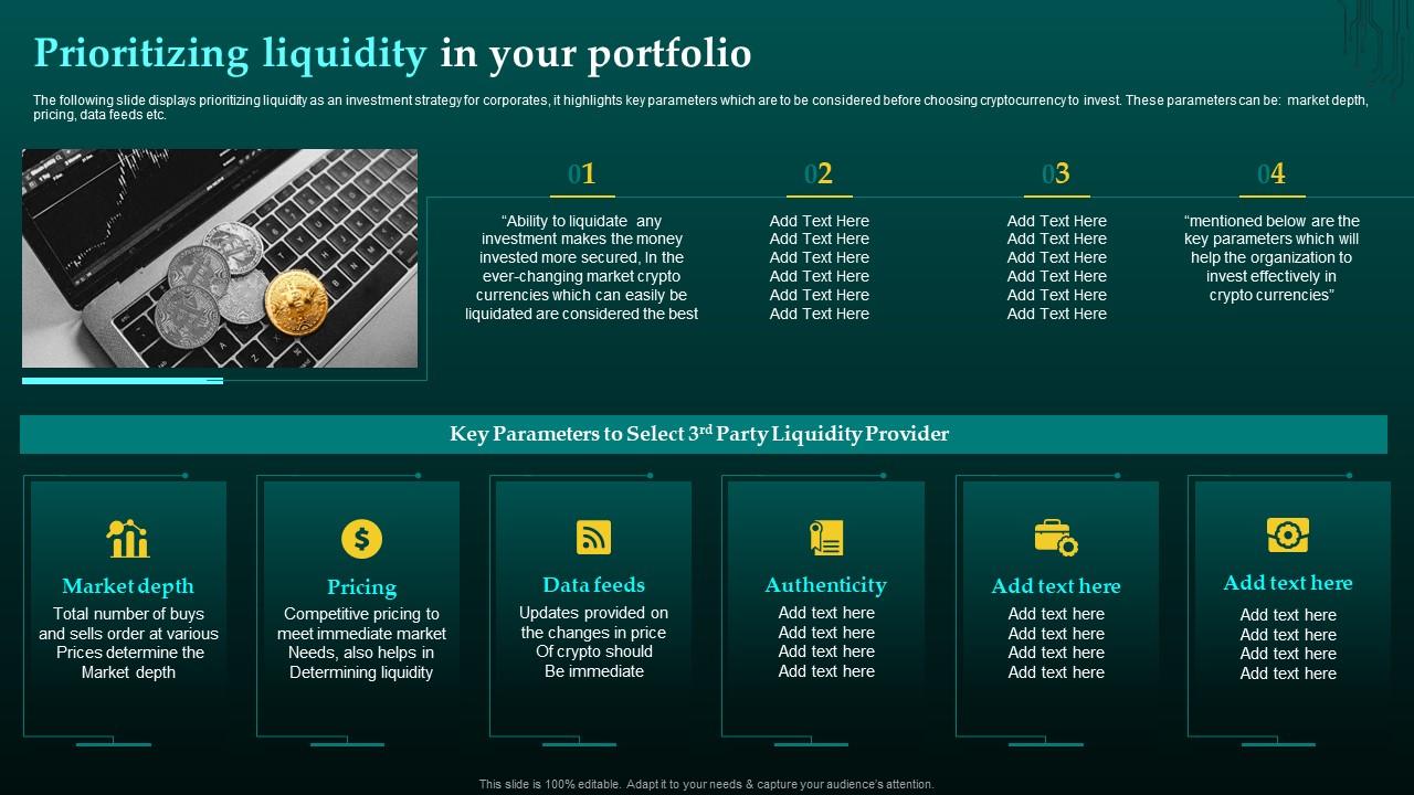 Prioritizing Liquidity In Your Portfolio Cryptocurrency Investment