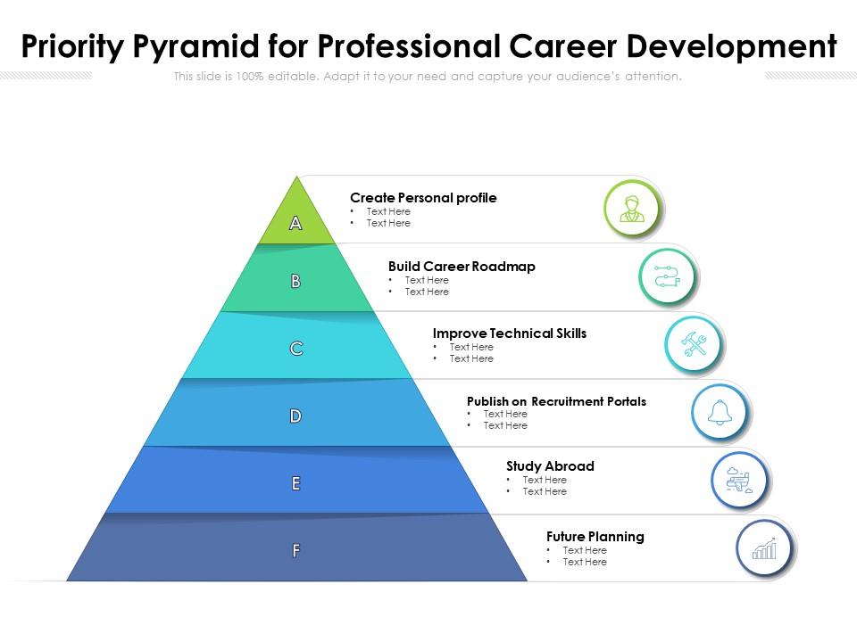 Priority pyramid for professional career development
