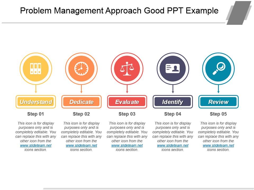 Problem management approach good ppt example Slide01