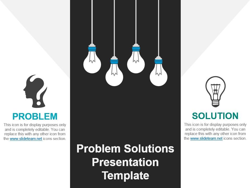 Problem solutions presentation template Slide01