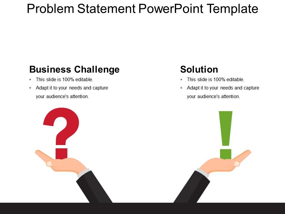 Problem statement powerpoint template Slide01