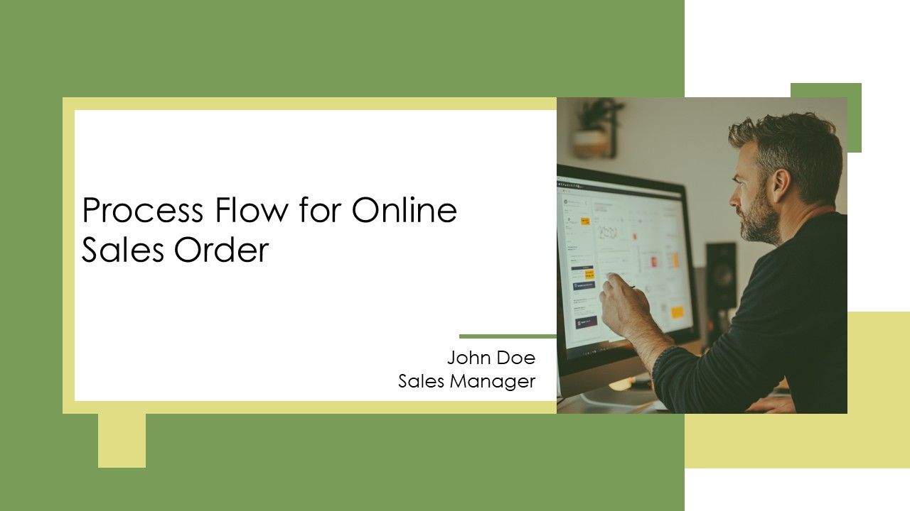 Process Flow For Online Sales Order PPT Guidelines AT