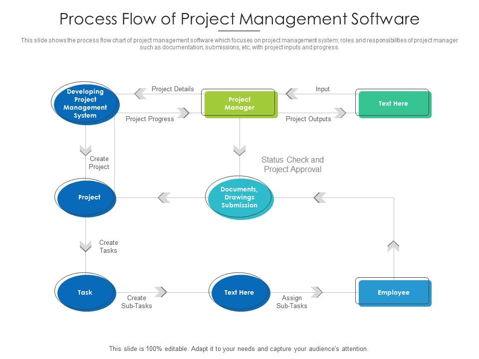 Process Flow Project Software | Presentation Graphics | Presentation PowerPoint | Templates