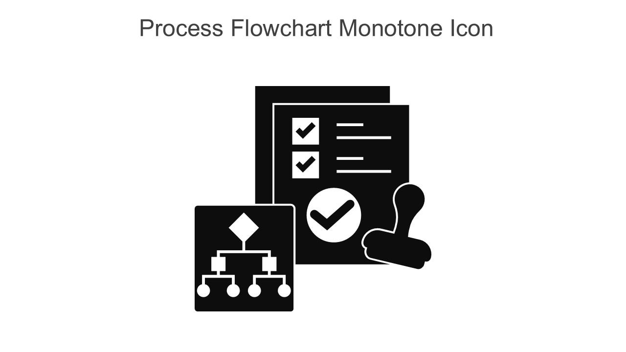 Process Flowchart Monotone Icon In Powerpoint Pptx Png And Editable Eps ...