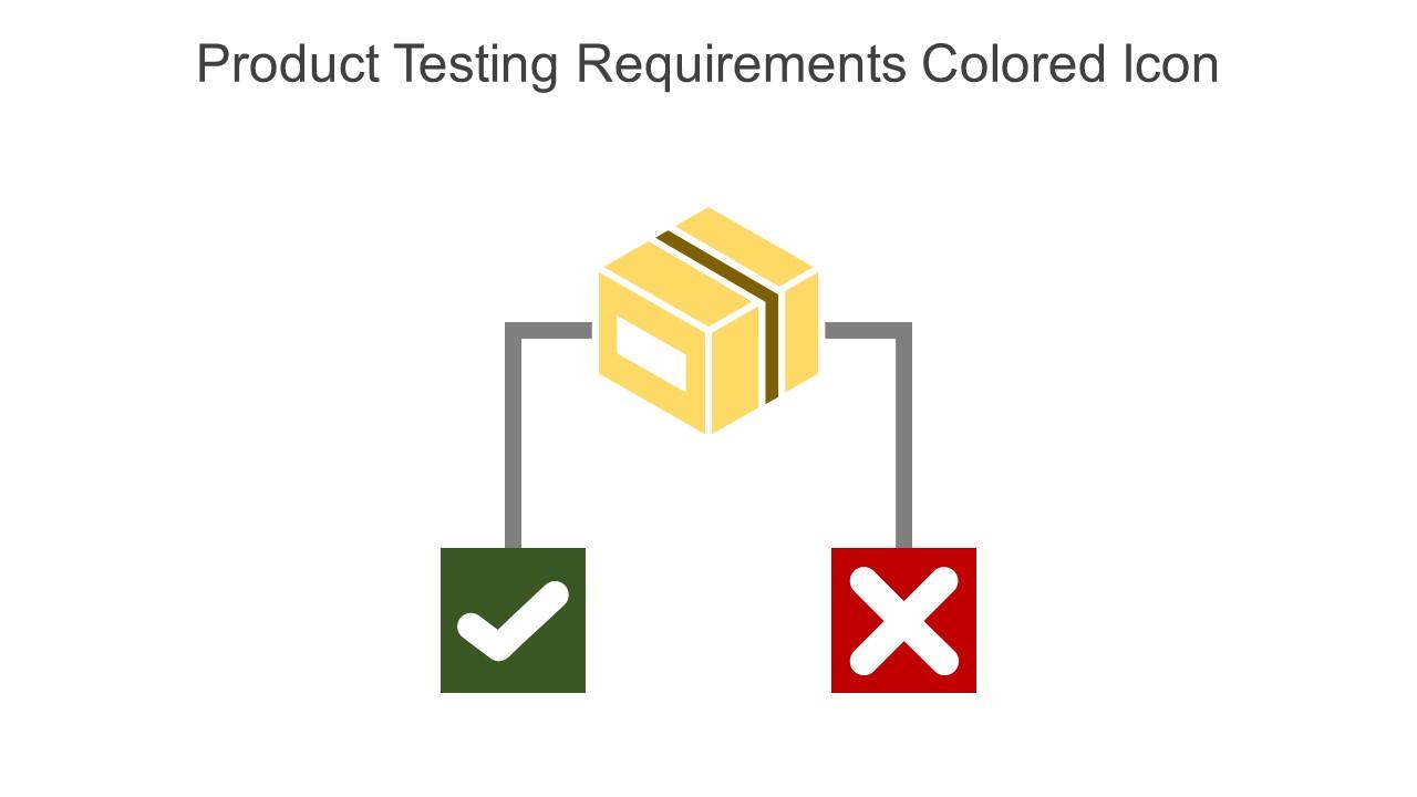 Product Testing Requirements Colored Icon In Powerpoint Pptx Png And